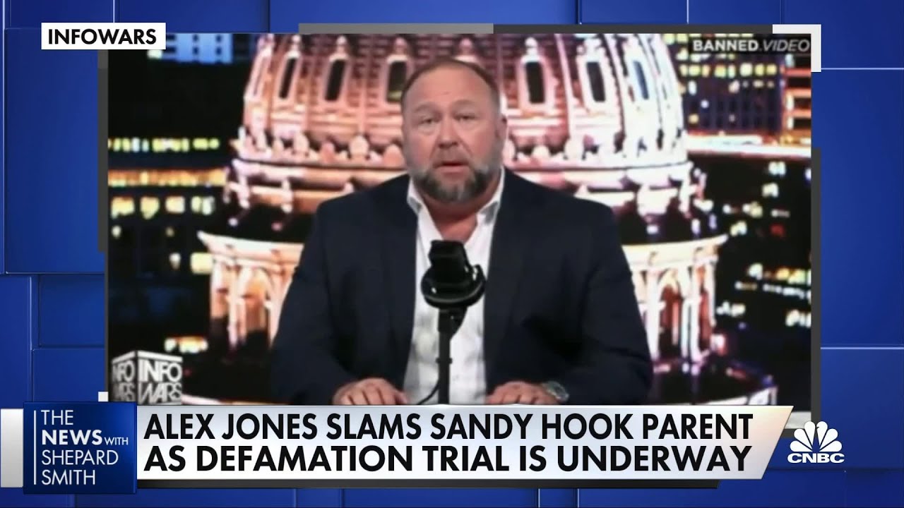 Alex Jones slams Sandy Hook parent during defamation trial