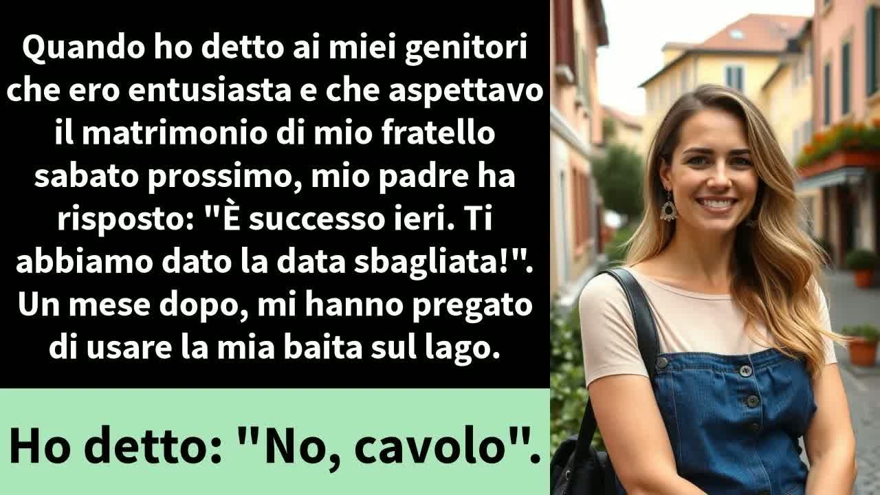 Quando ho detto ai miei genitori che ero entusiasta e che aspettavo il matrimonio di mio fratello