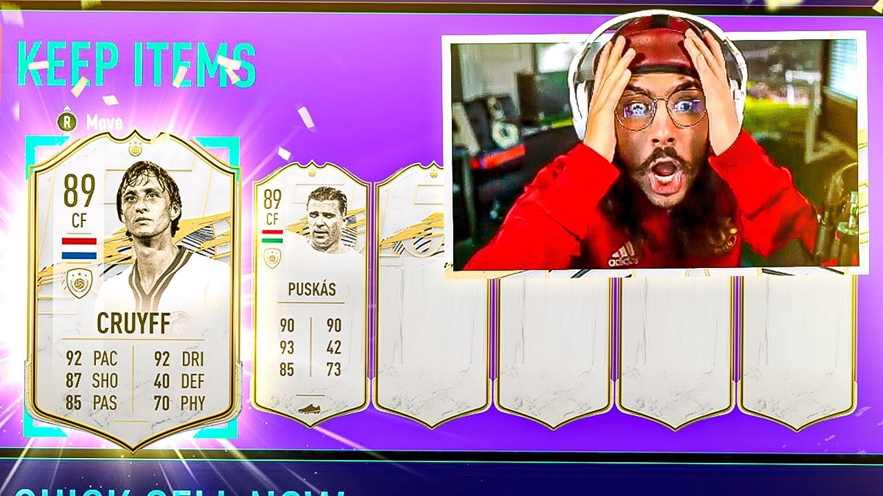 10 BASE ICON PACKS!! OMFG!! FIFA 21