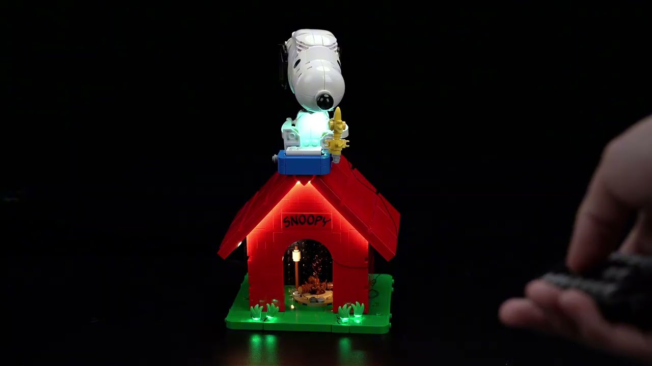 BrickBling Light Kit for LEGO Ideas Peanuts: Snoopy's Doghouse 21368