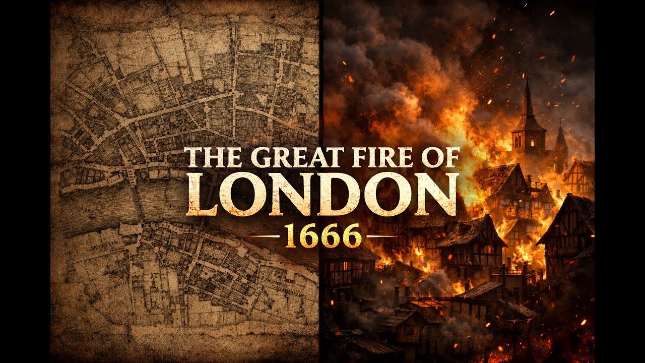 The Great Fire of 1666 in London 🔥🇬🇧