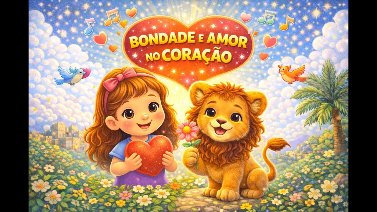 Música Infantil 💛✨ Bondade e Amor no Coração | Musica para Criança