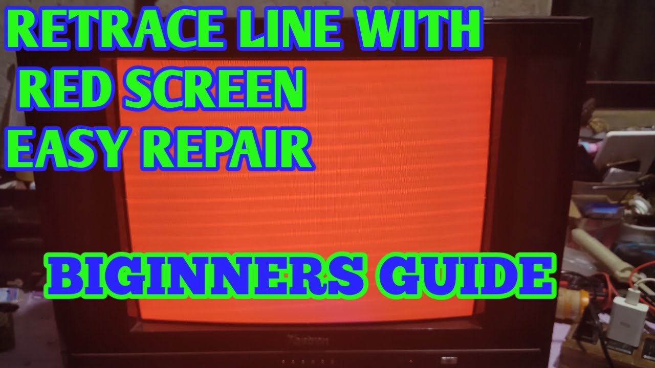 PAANO AYOSIN RED SCREEN WITH RETRACE LINE BASIC REPAIR FOR BEGINNERS