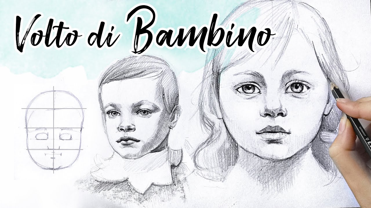 HOW TO DRAW A CHILD'S FACE - Portrait Tutorial - Freehand Pencil Drawing - Drawing Course