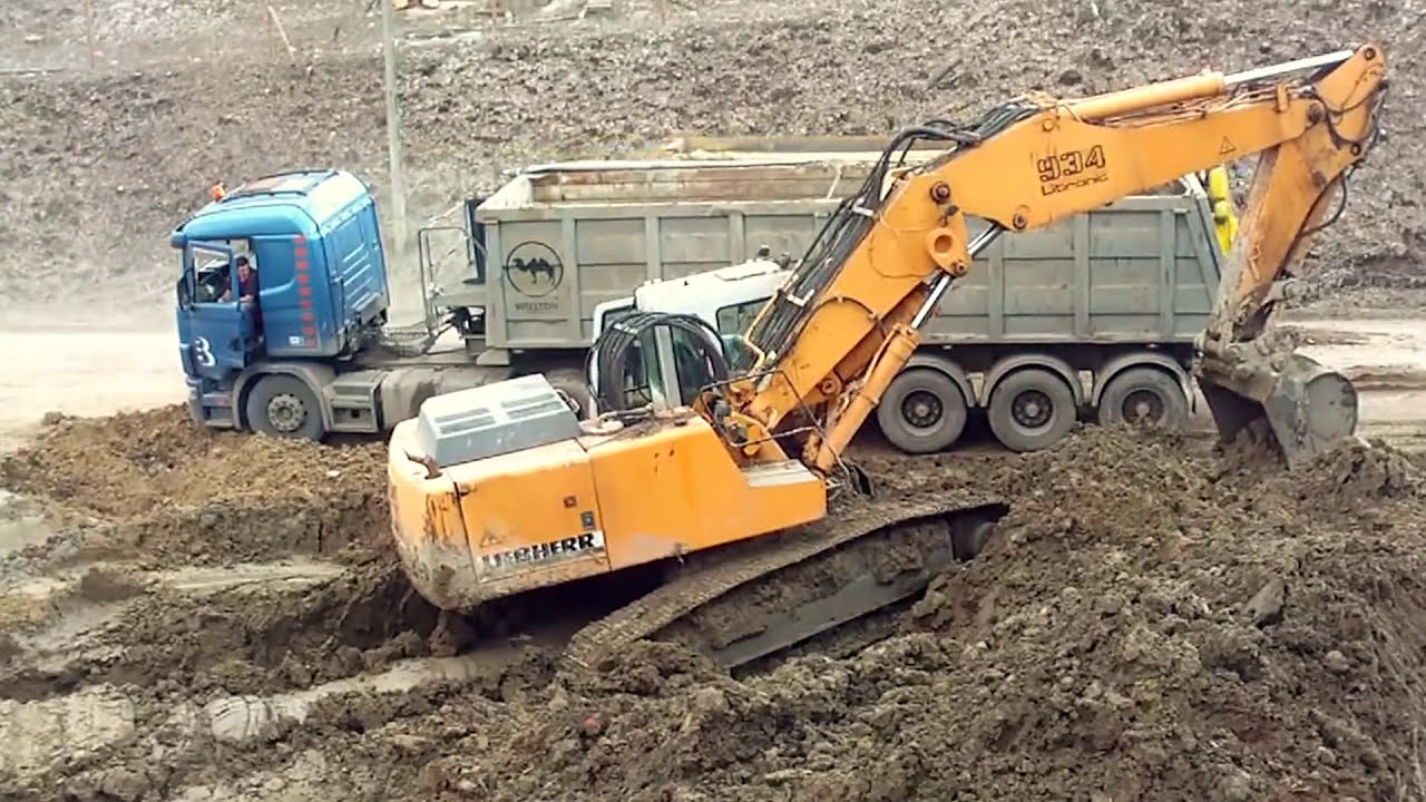 Bagger - Excavator in action ☆ Koparki ☆ รถขุด ☆ Excavadora en acci&oacute;n