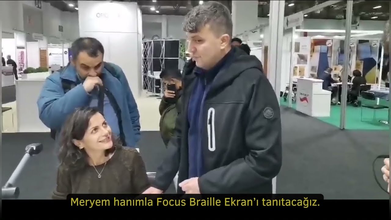 Görmeyenlere özel Focus Kabartma ekran, Jaws ekran okuyucu ve kamera ile  TAM DONANIMLI İstasyon