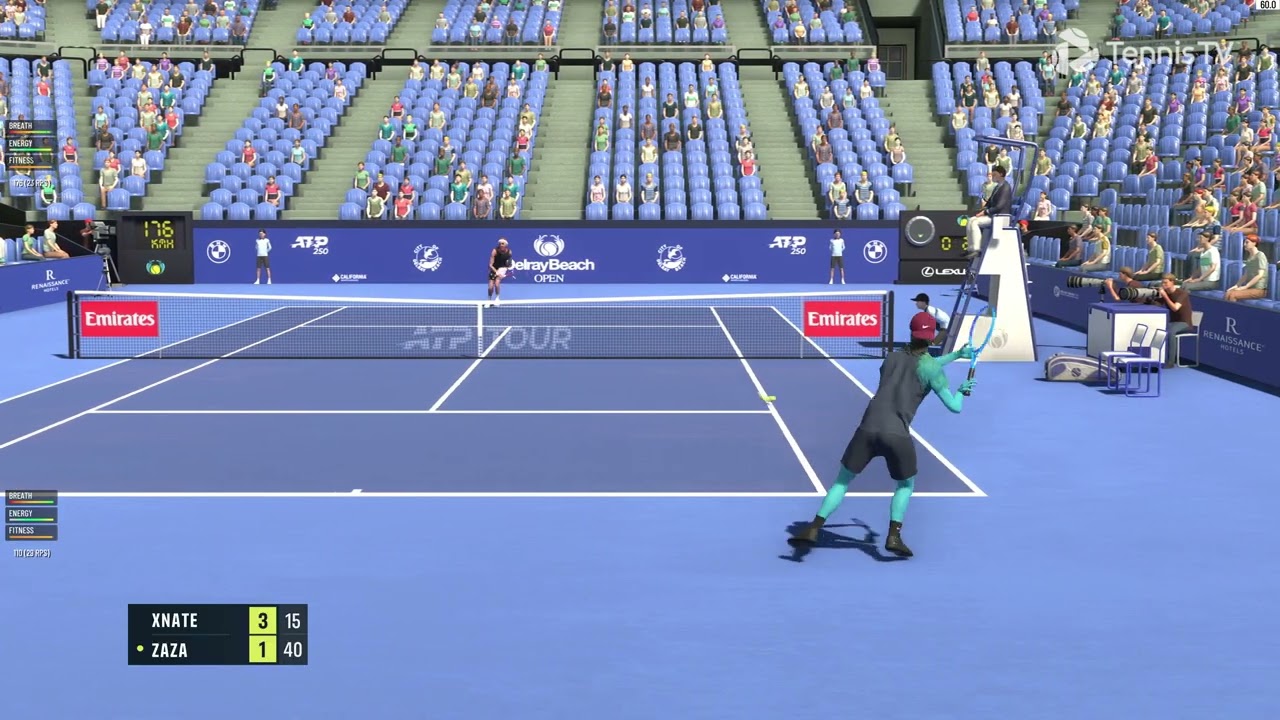 Tennis Elbow 4 Delray Beach Final  XNate vs Zaza (Online)