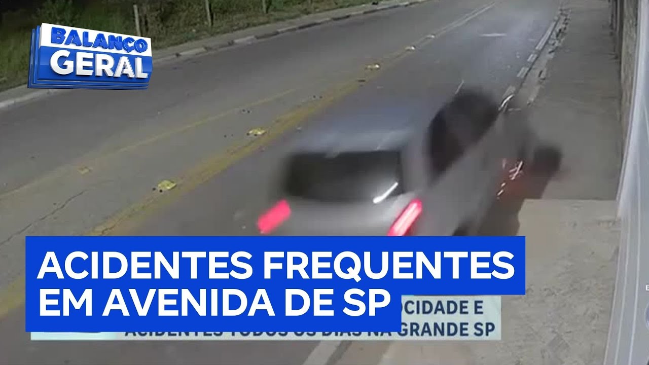 Acidentes frequentes em avenida de Franco da Rocha preocupam moradores