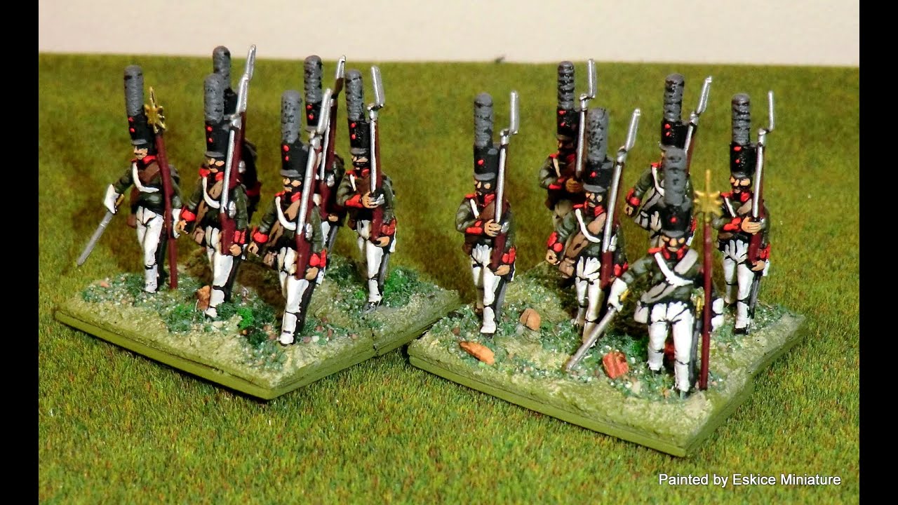 16 Grenadiers Russes Empire Peindre des figurines Eskice Miniature