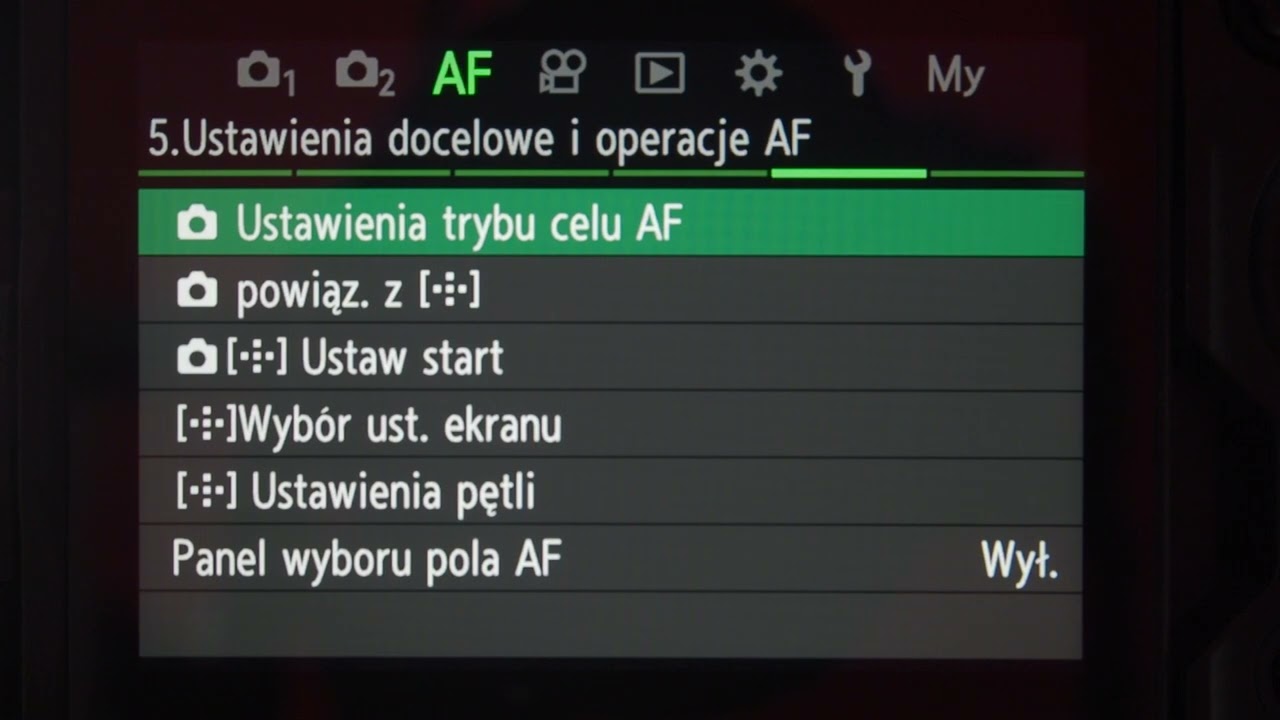 OM-1 - przegląd menu aparatu