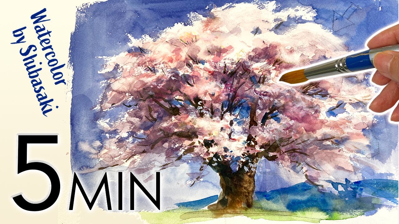 [Eng sub]  How to draw a Cherry Blossoms 