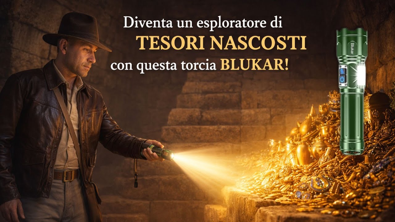 Diventa un ESPLORATORE di TESORI NASCOSTI con la lampada BLUKAR