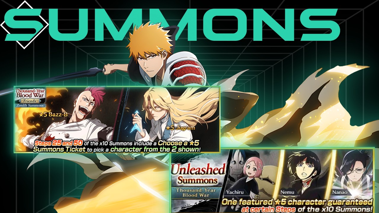 Bleach Summons in Live: Ichigo - Yachiru, Nanao, Nemu - Bazz-B & Jugram