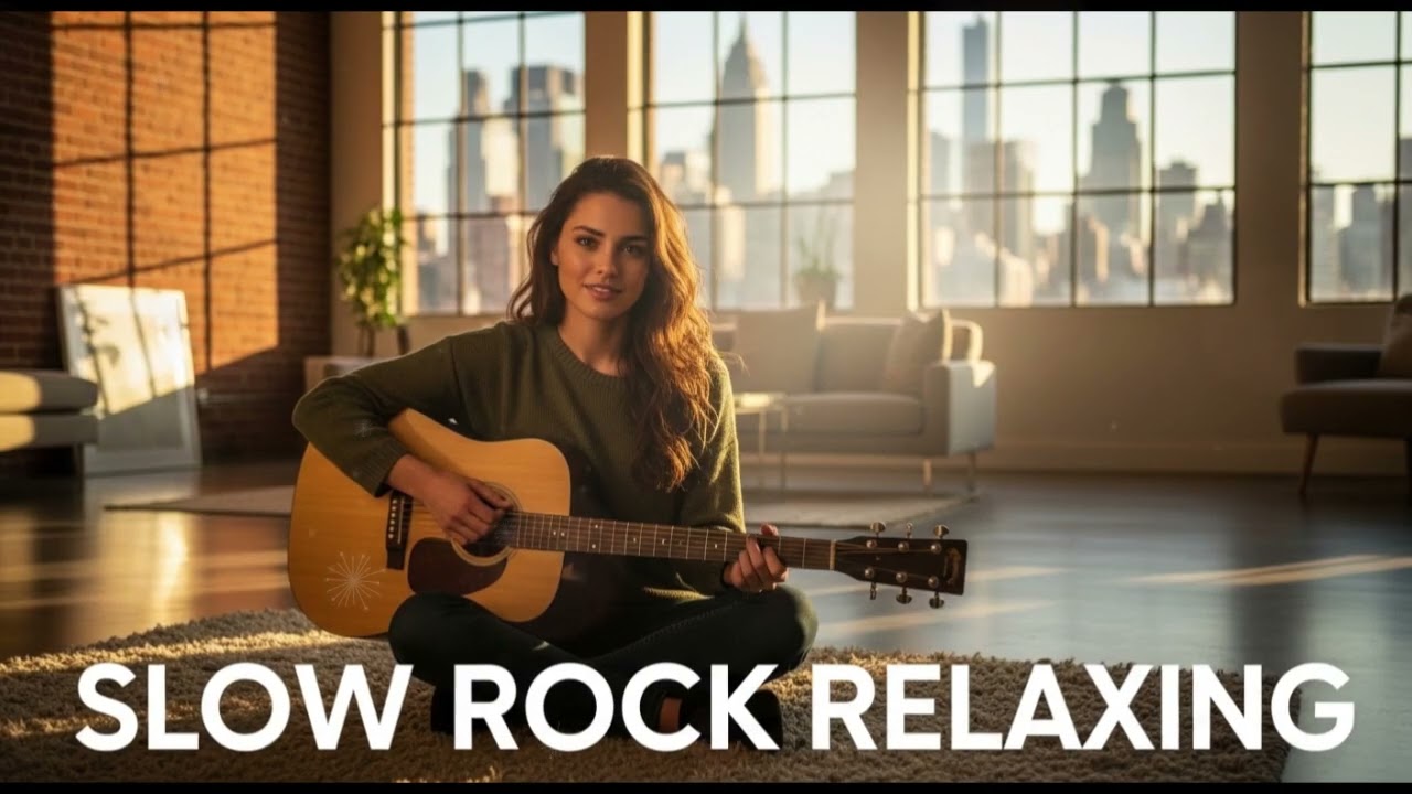 Soft Rock Ballads & Slow Rock Relaxing Vibes – Warm Guitar Playlist for Focus