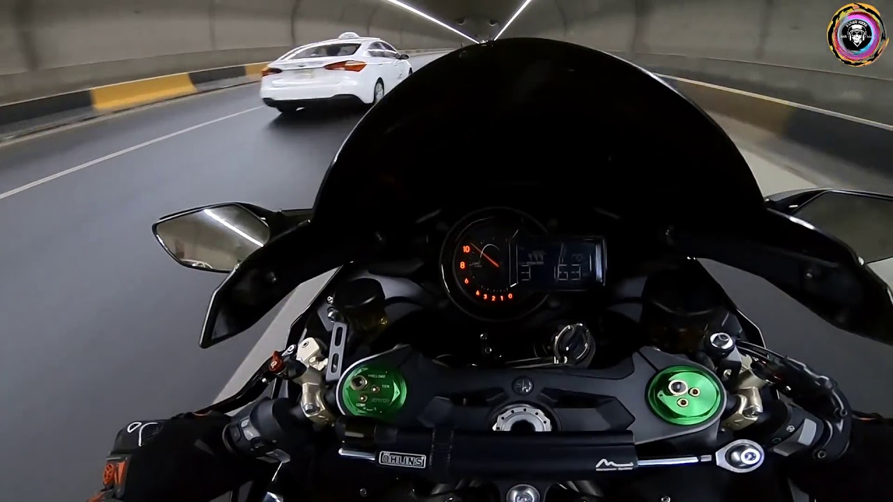 تجربة اسرع دباب في العالم     Kawasaki Ninja H2