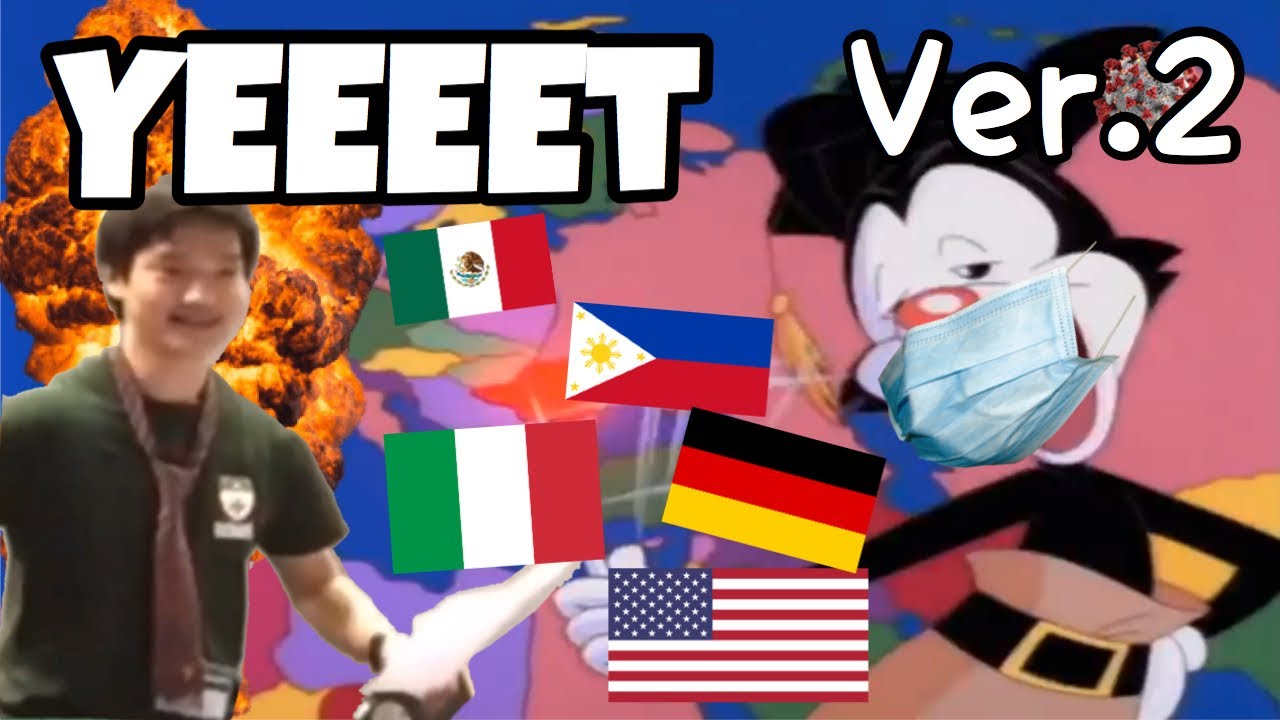 Yakko&rsquo;s world but countries with over 1000 coronavirus cases get yeeted out of the window V.2