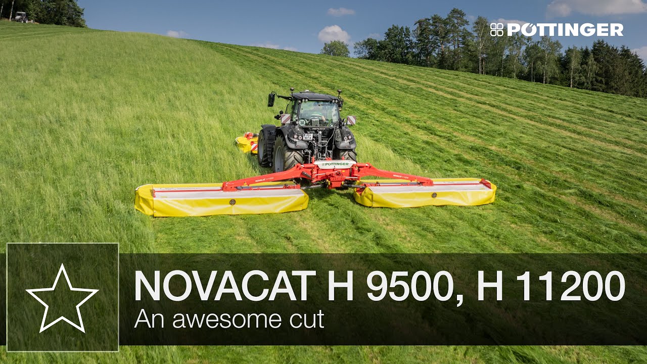 NOVACAT H 9500, H 11200 mower combinations – Highlights | PÖTTINGER