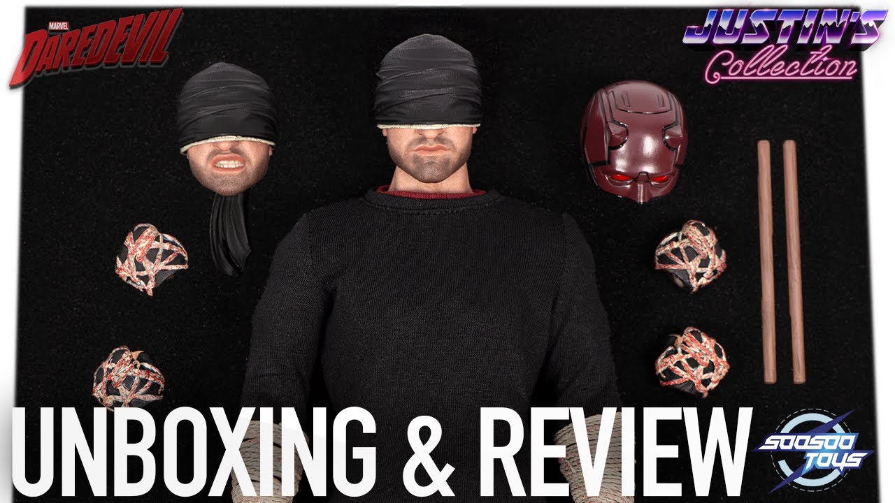 Daredevil Black Suit SooSoo Toys 1/6 Scale Figure Unboxing & Review