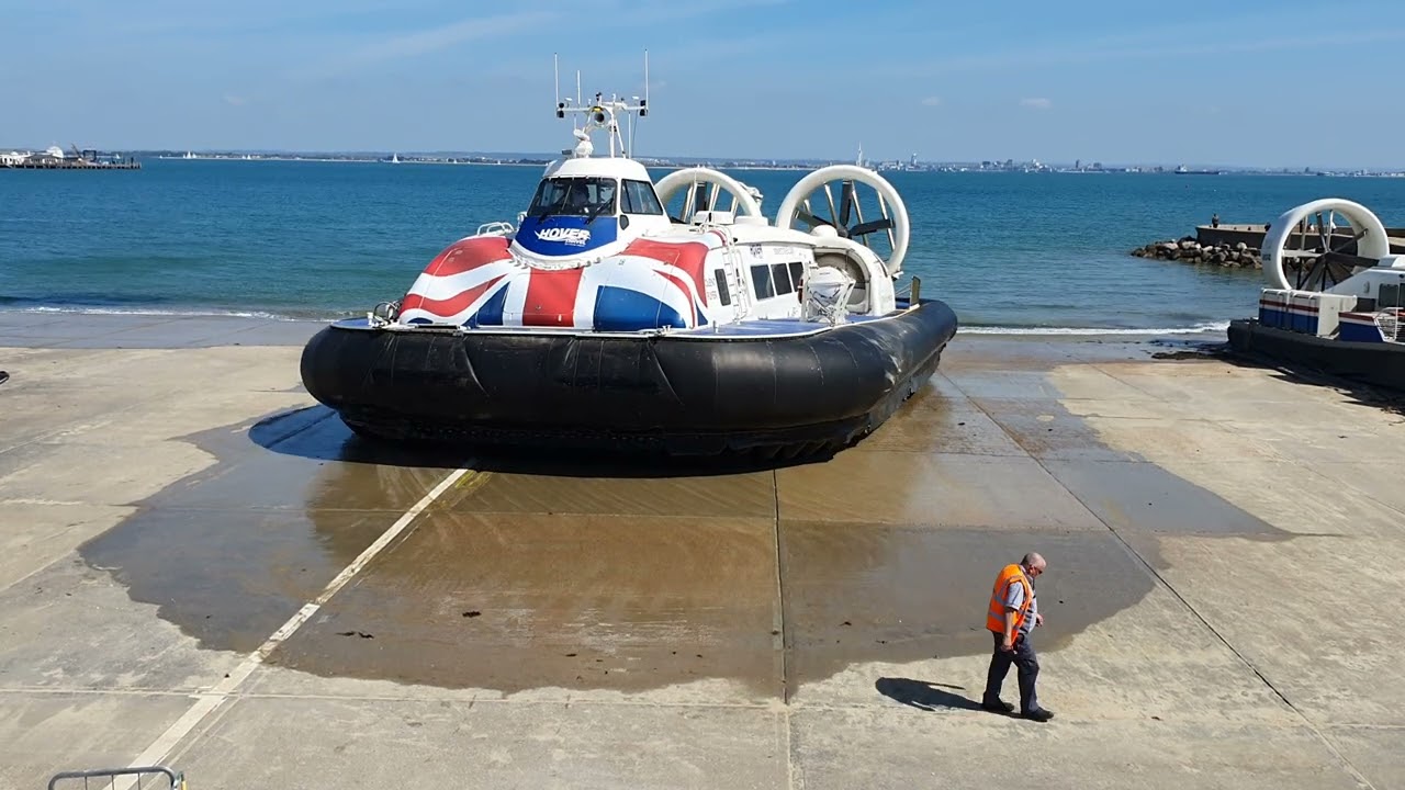 Isle of Wight hovercraft. the only scheduled passenger hovercraft in the world.