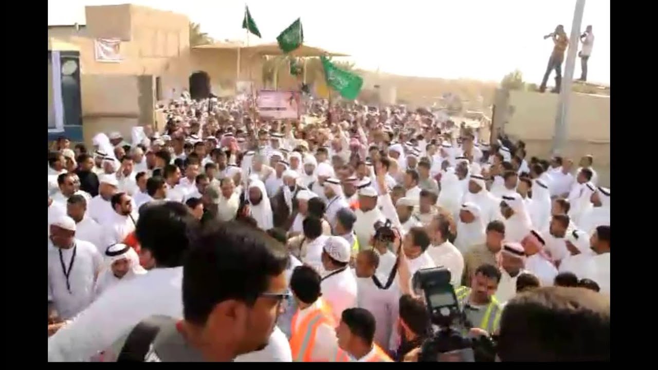 تشييع جثمان الشهيد البطل علي الحبيب ابن الاحساء..