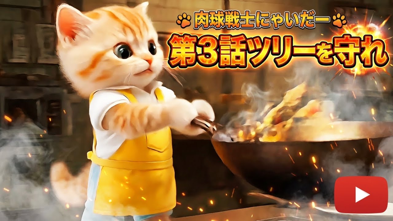AI猫ヒーロー優しさと勇気の物語　第3話「ツリーを守れ！」#aihero #aicat #aivideo #japan