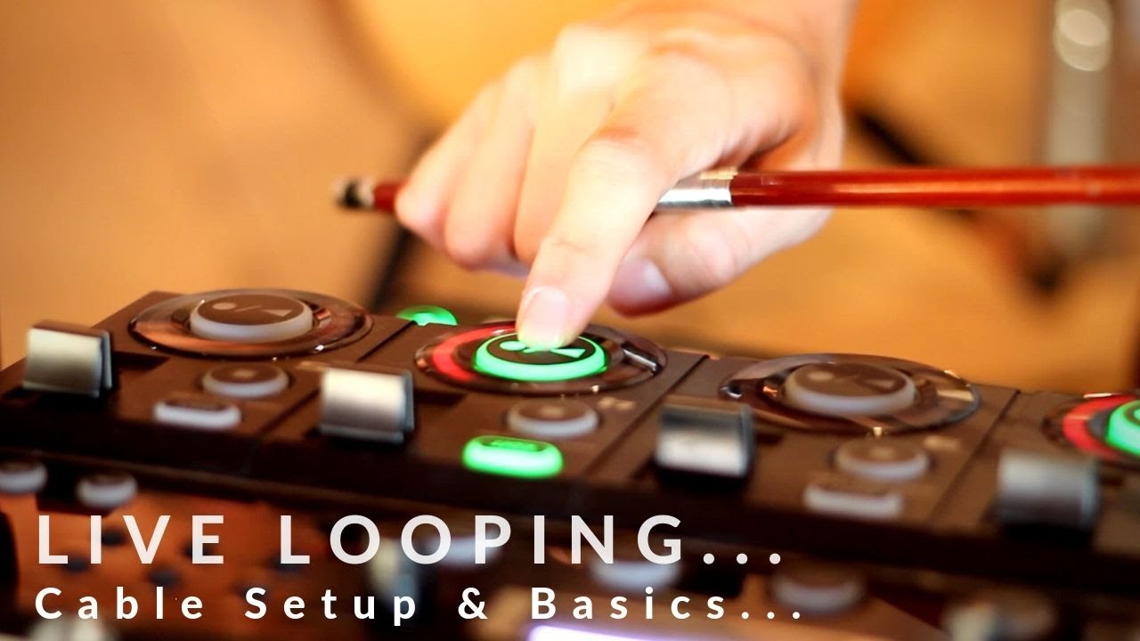 Boss RC-505 Loop Station Basic Cable Setup & Live Looping Tips