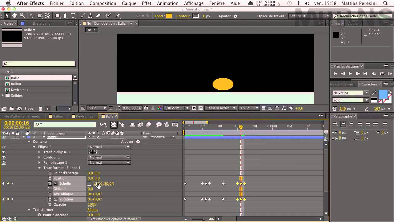 After Effects 5/9 : Créer des Animations