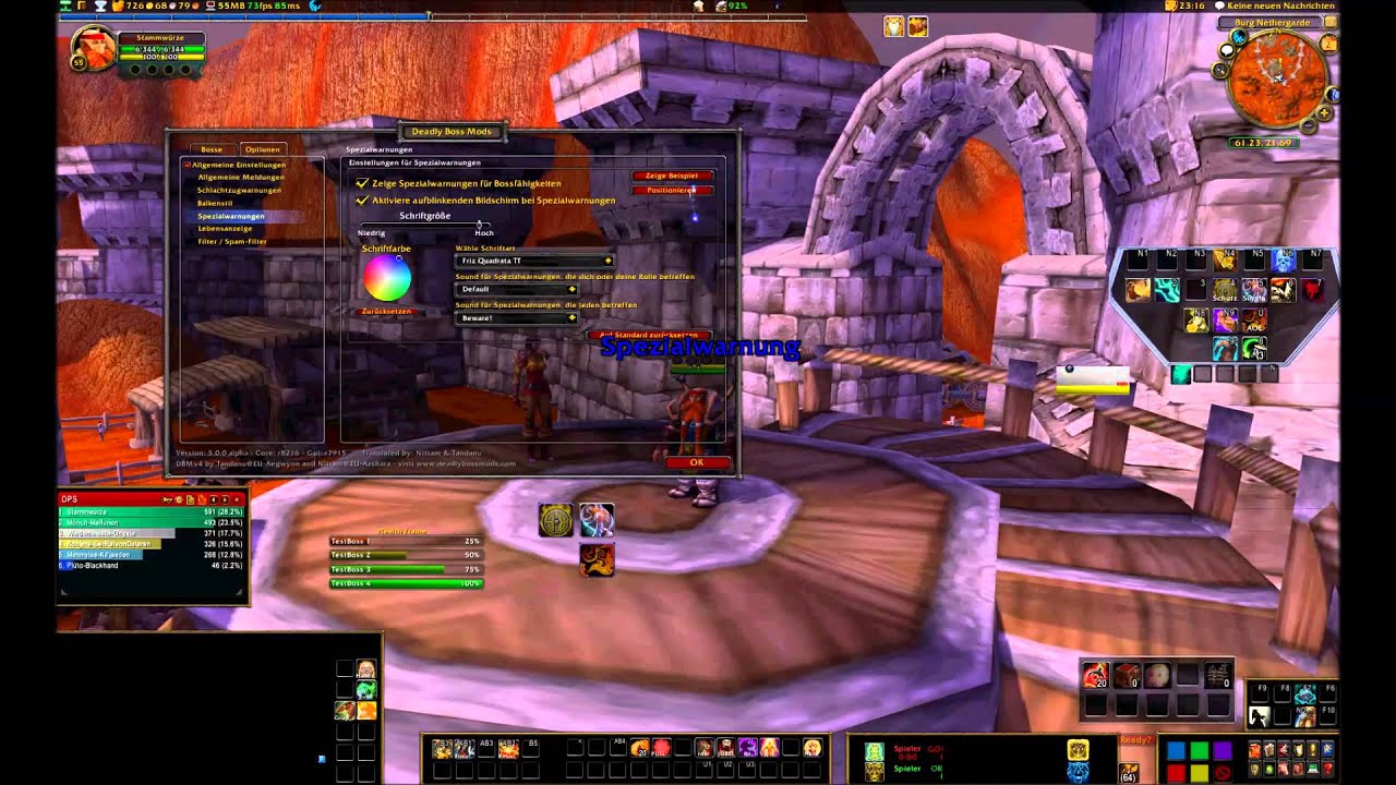 Deadly Boss Mods Addon  -  Grundlagen - Guide in  aller K&uuml;rze