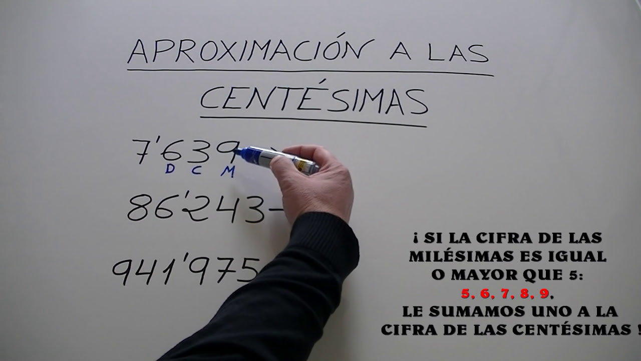 Aproximar a las centésimas: redondeo de números decimales