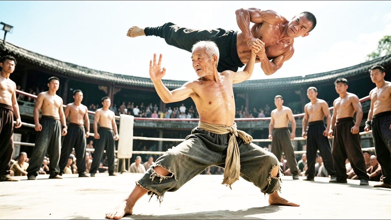 Kung Fu Arena Film: The strongest warrior despises a youth—only to be blasted away instantly!
