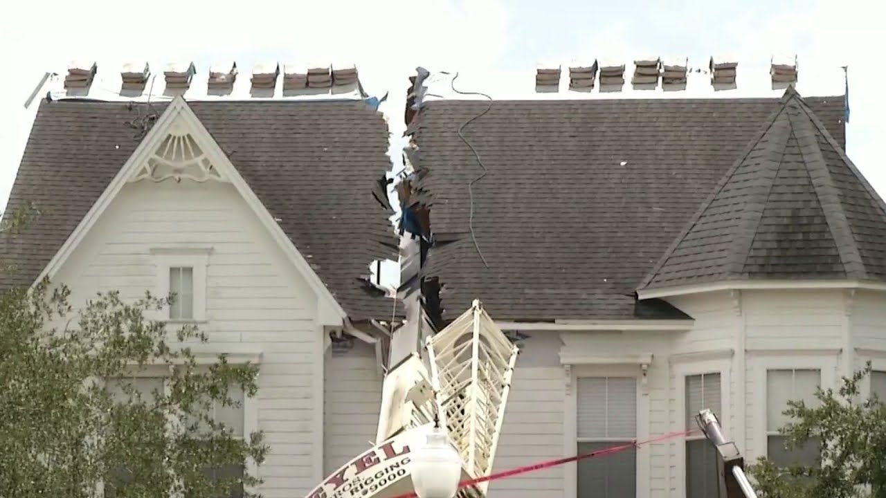 Crane crushes Baldwin Park home