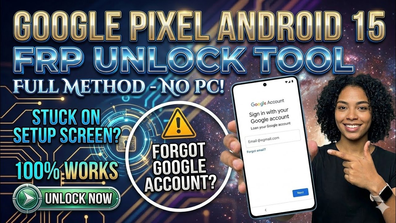 Google Pixel Android15 frp Unlock Tool 