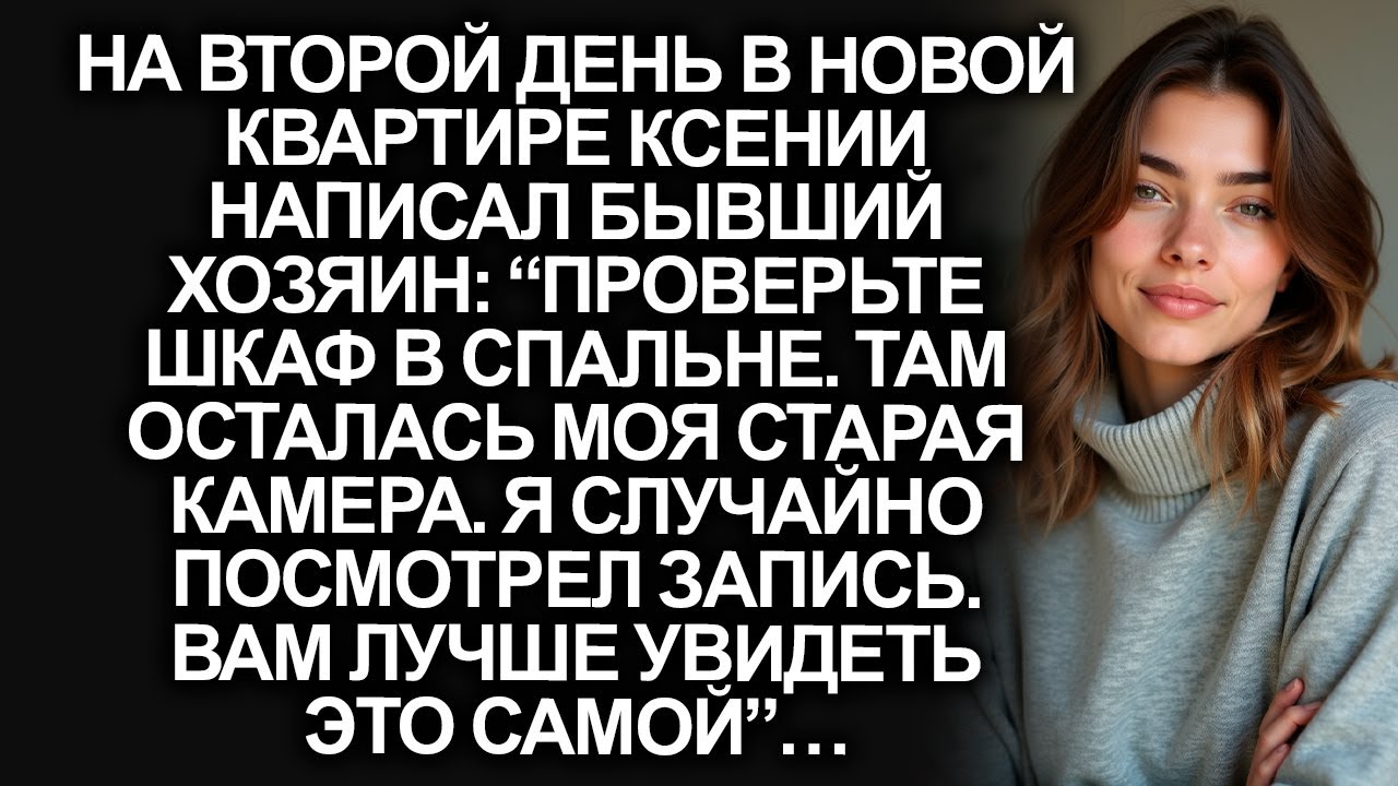“Я видел запись с камеры в шкафу!” - написал бывший хозяин квартиры. “Вам лучше увидеть самой”...