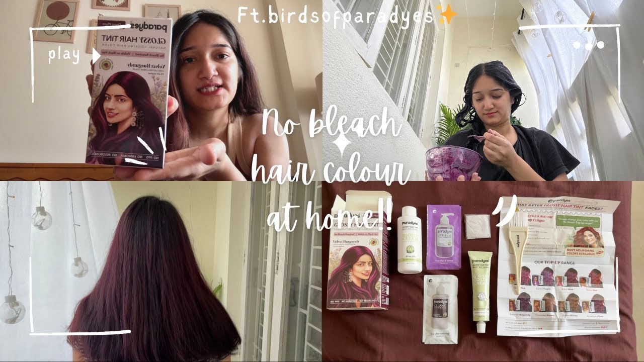 Is Paradyes hair colour worth it???|Review|Glossy hair Tint-Velvet Burgundy|ft. 