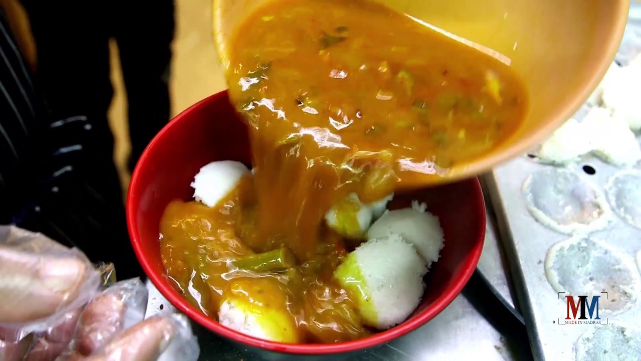தட்டு இட்லி I THATTU IDLI I Sambar Idli I #Indian Food I The made in Madras