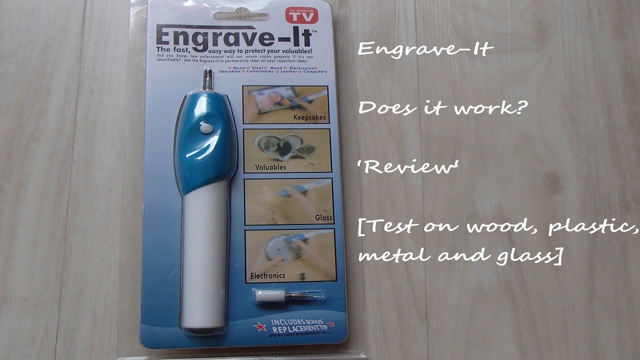 'Engrave-It' Engraver Pen Review [Wood, Plastic, Metal and Glass Test]