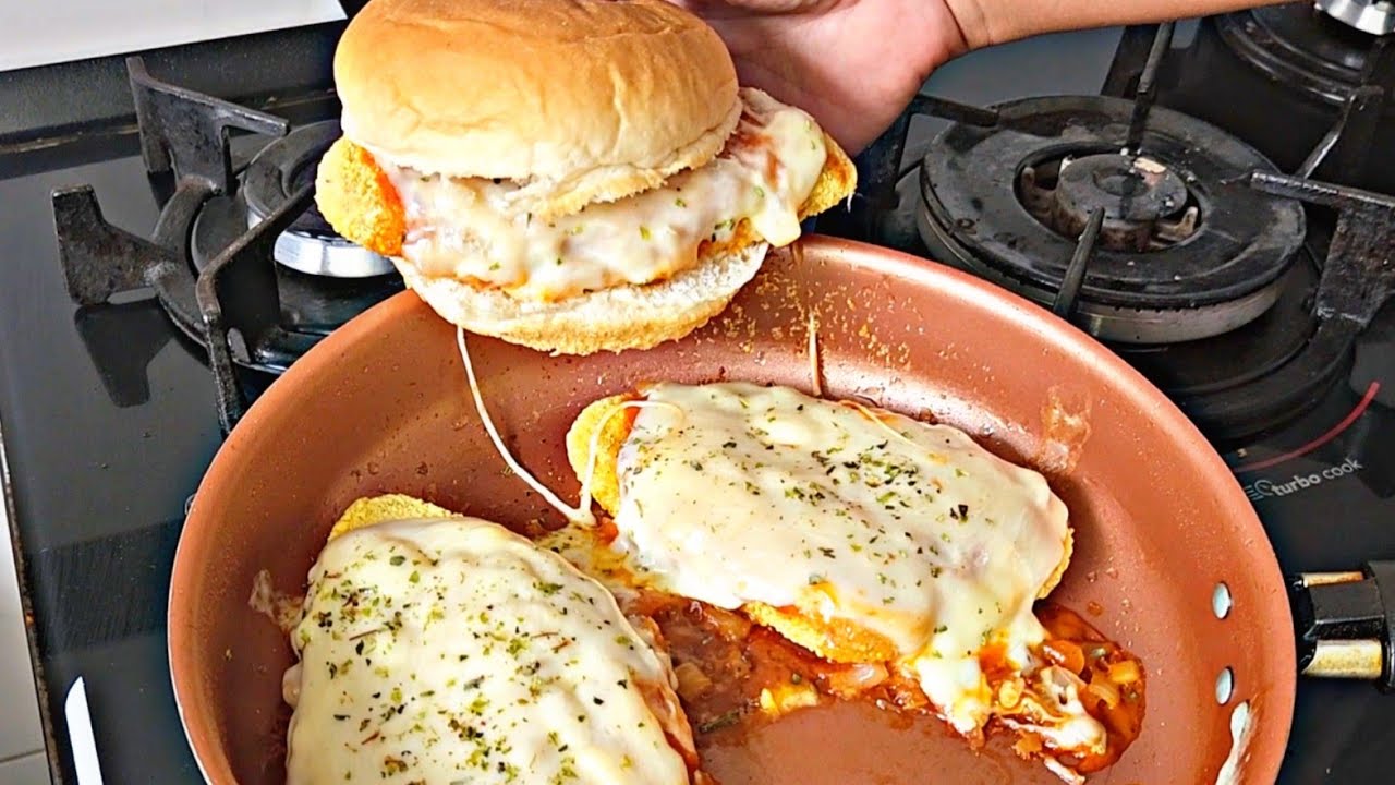 ESSE LANCHE DE FRANGO ATÉ O MCDONALD'S QUER A RECEITA! | Receita Caseira e Deliciosa | lanche 
