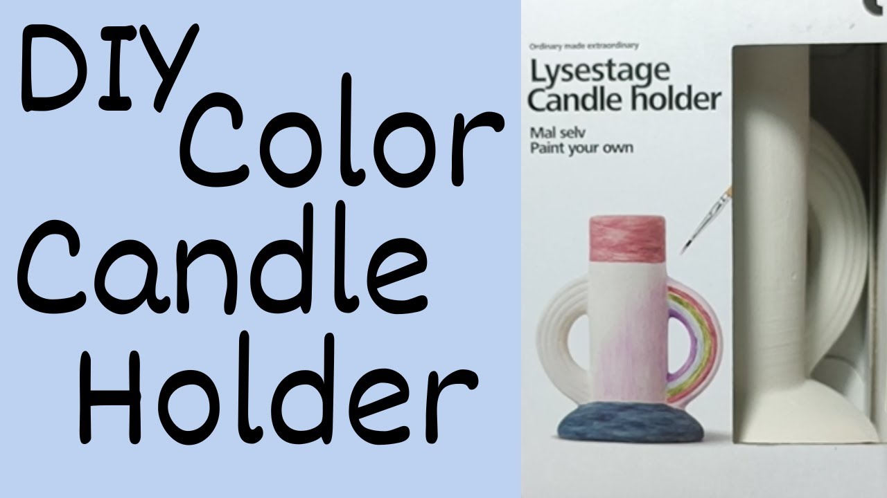 Candle Holder DIY Review Coloring Kit Flying Tiger