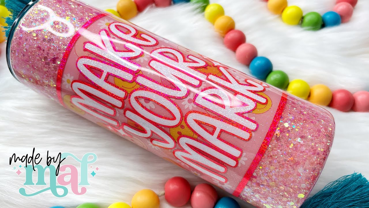 Pink UV Dtf Tumbler Tutorial