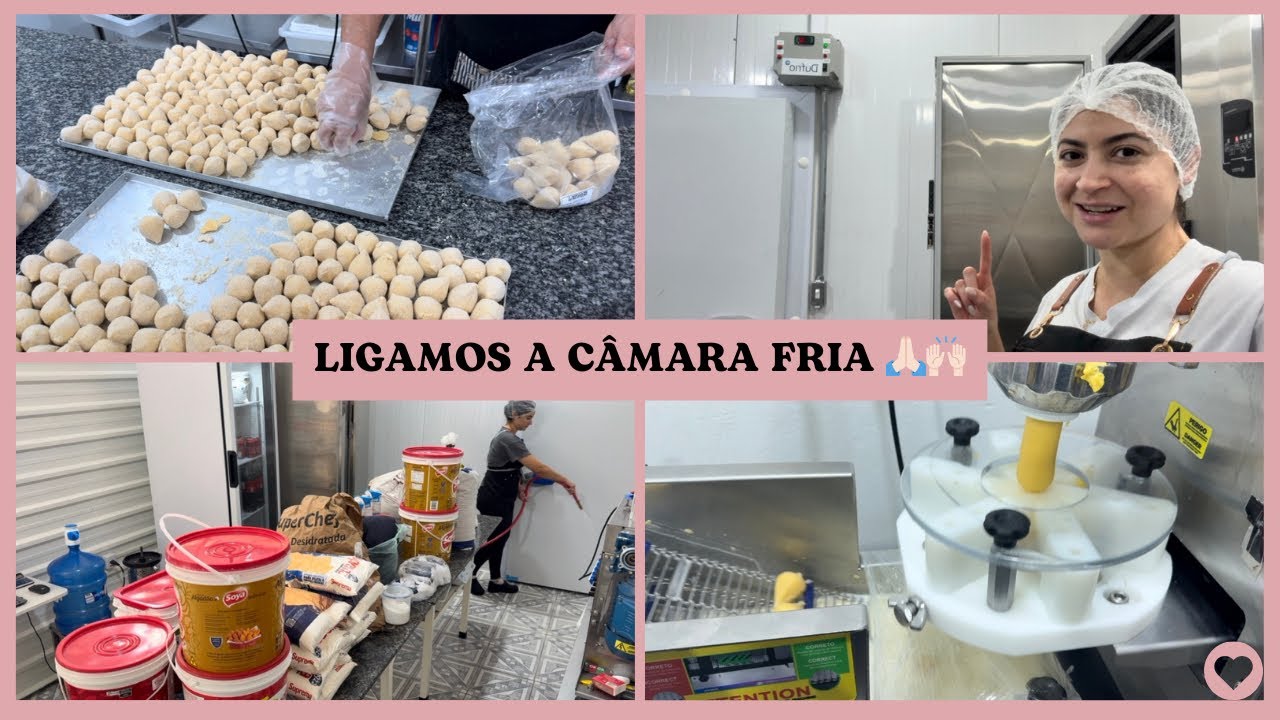 Produção de coxinha, qual bico utilizar? Faxina e organização para ligar a câmera fria 