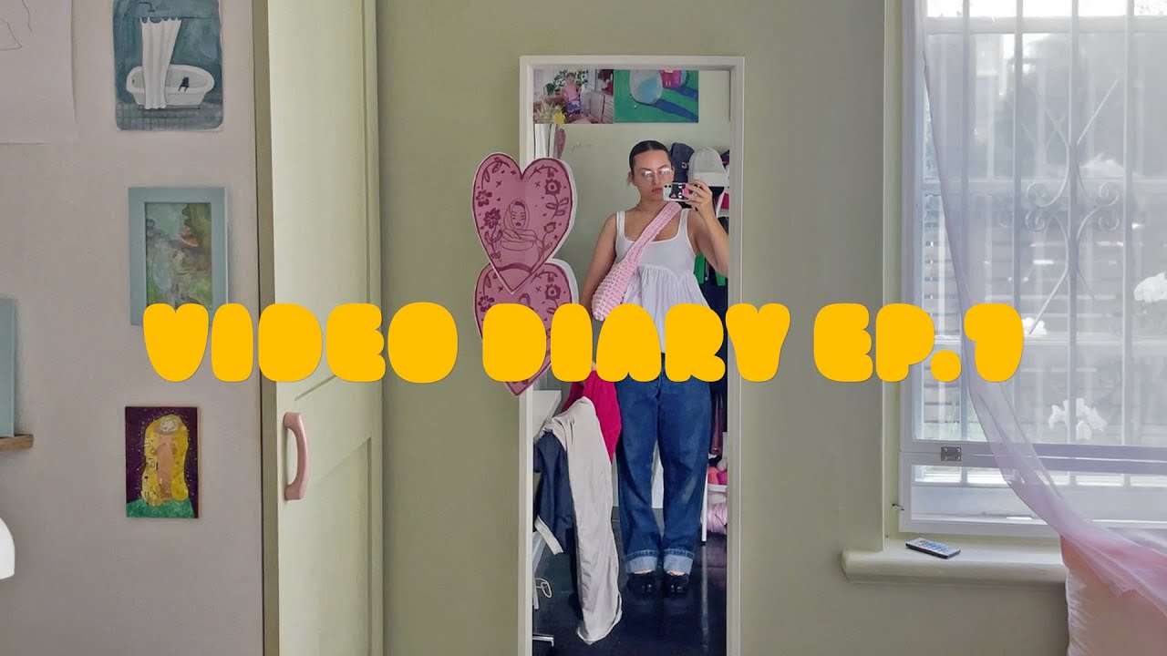 video diary ep.7 | trying strawberry matcha, sewing shorts, taco night