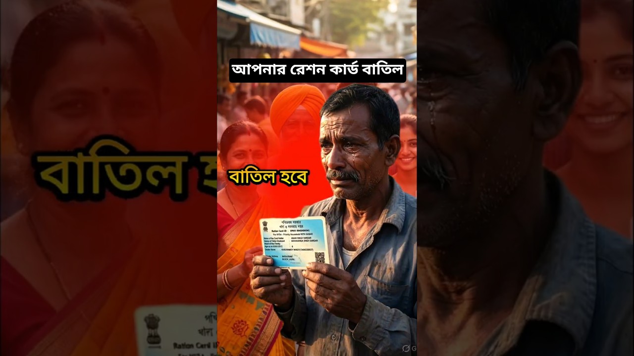 আপনার রেশন কার্ড কি বাতিল হবে | Millions of ration cards will be cancelled #shorts #youtubeshorts