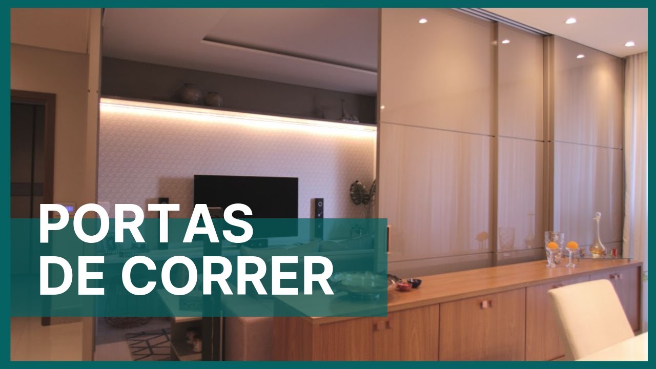 PORTA DE CORRER COM TRILHO SUPERIOR