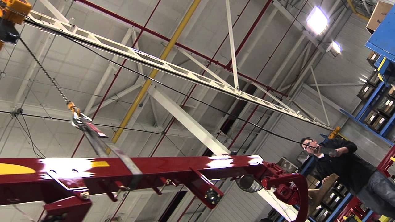 Spanco Monorail Crane - Agricultural Equipment Manufacturing Application
