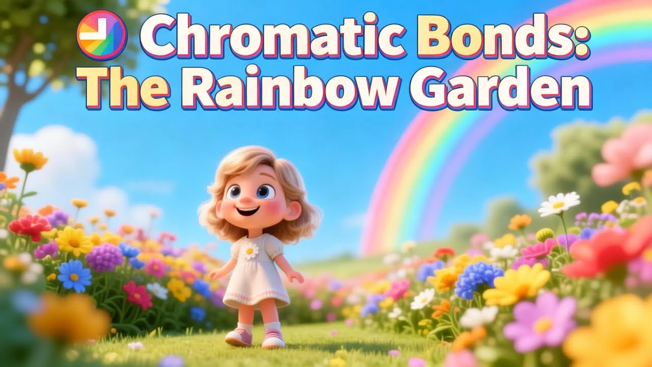 Chromatic Bonds: The Rainbow Garden | Learn Colors & Counting | KindyCue 3D Kids Movie 🌈