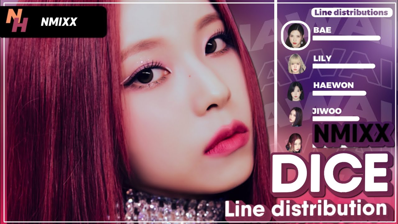 NMIXX - 'DICE' (Line Distribution Color Coded) @nawaii_k