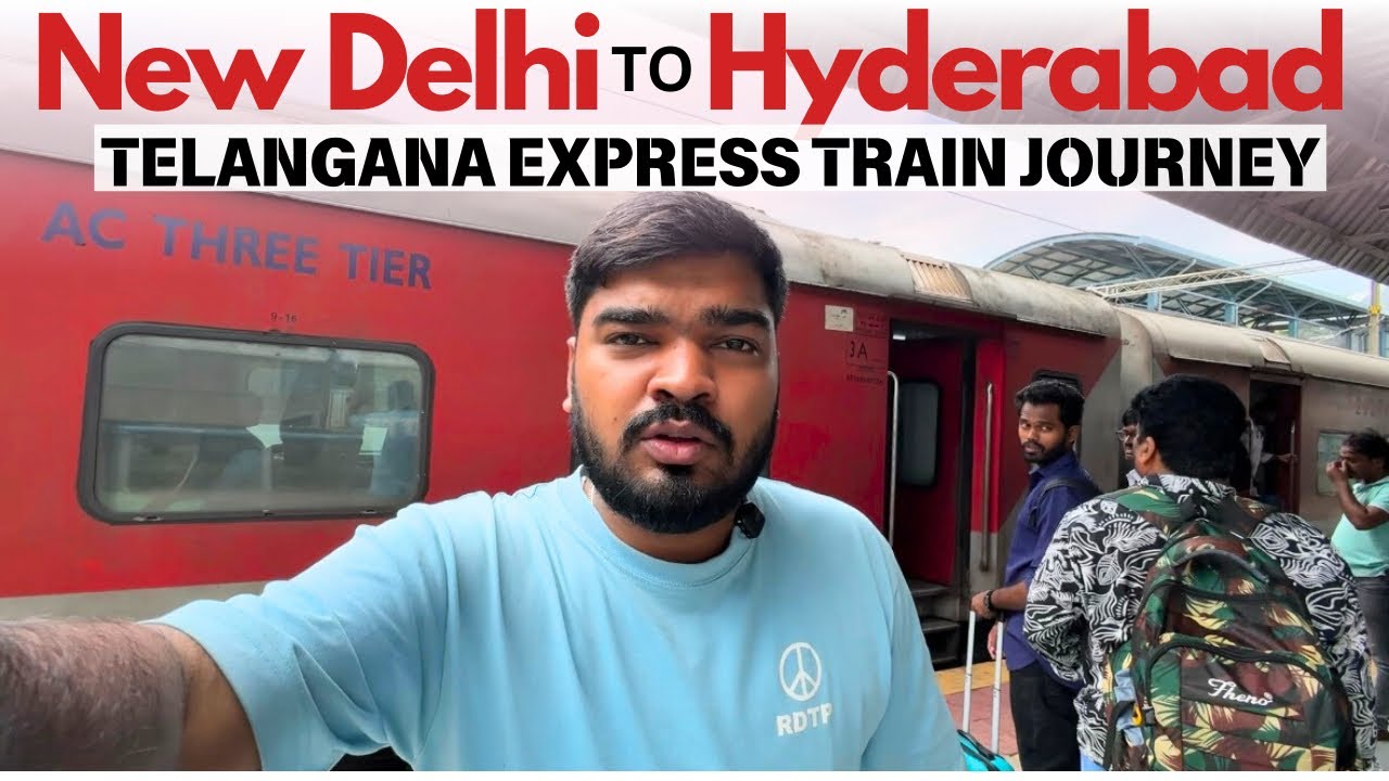 New Delhi to Hyderabad Train Journey 🚆 | Telangana Express Full Travel Vlog | Indian Railways