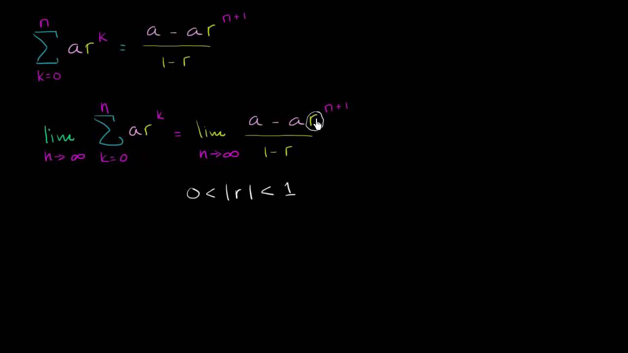 Sum of an infinite geometric series