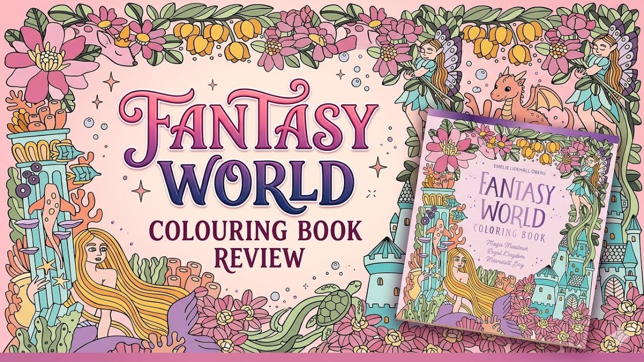 Мир фантазий Эмели Лидехалл Оберг | Обзор раскраски