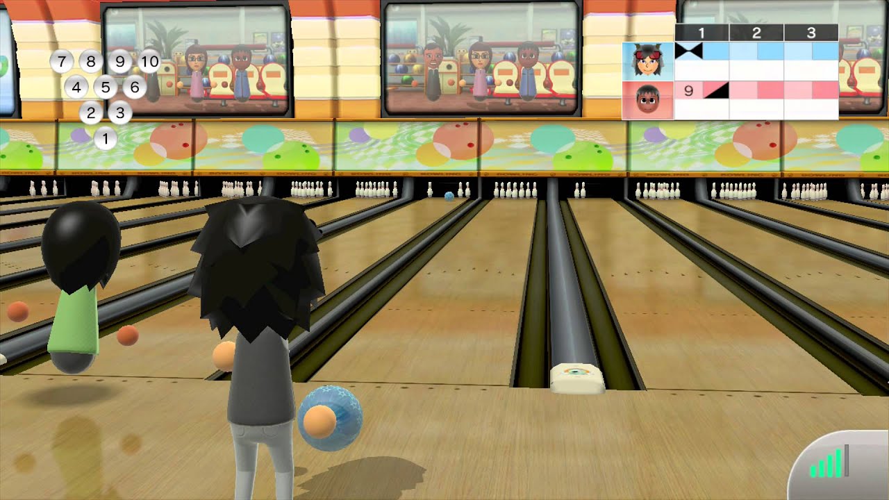 Wii Sports Club - Online Bowling 10 Pin Friend Game